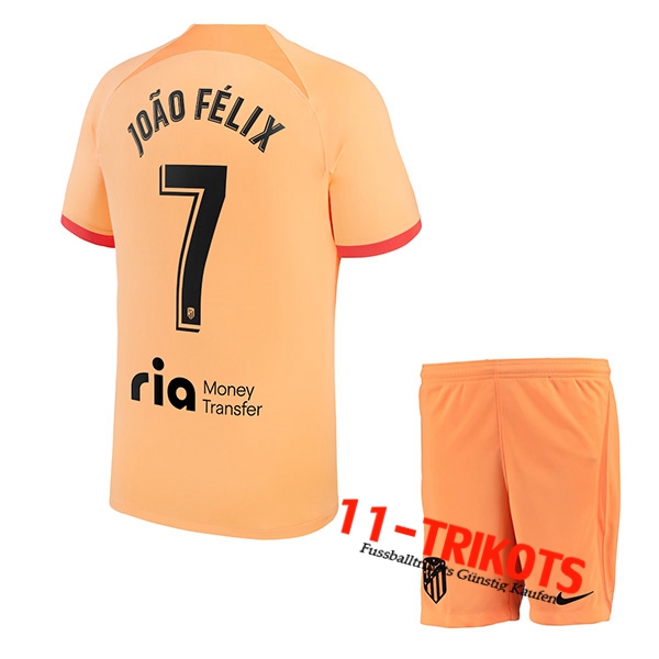 Atletico Madrid (JOÃO FÉLIX #7) Kinder Third Trikot 2022/2023