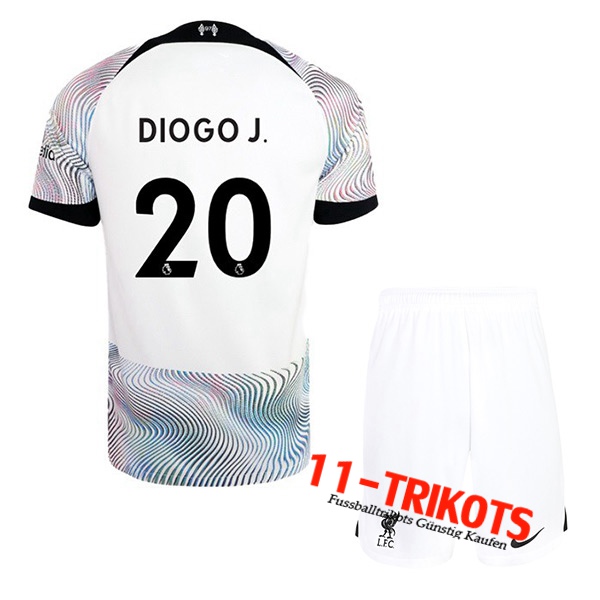 Liverpool (DIOGO J. #20) Kinder Auswärtstrikot 2022/2023
