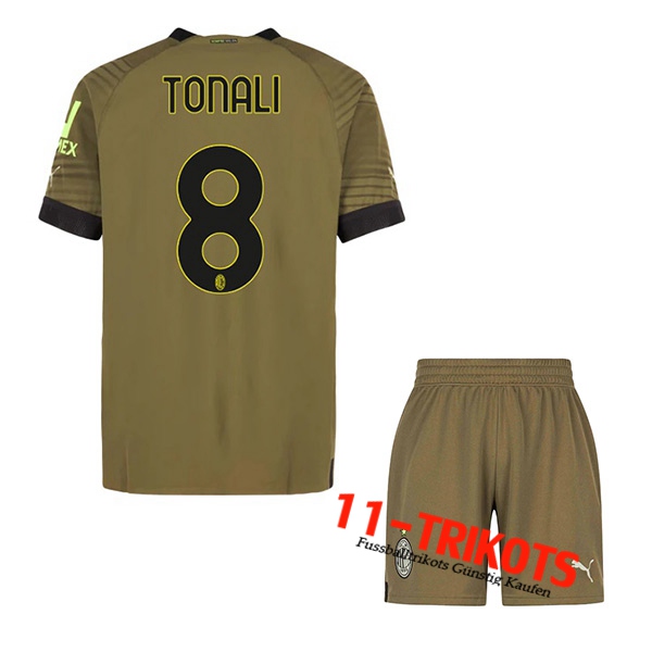 AC Milan (TONALI #8) Kinder Third Trikot 2022/2023