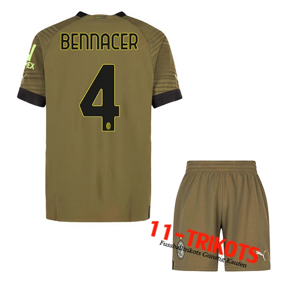 AC Milan (BENNACER #4) Kinder Third Trikot 2022/2023