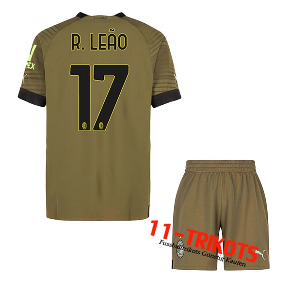 AC Milan (R. LEÃO #17) Kinder Third Trikot 2022/2023