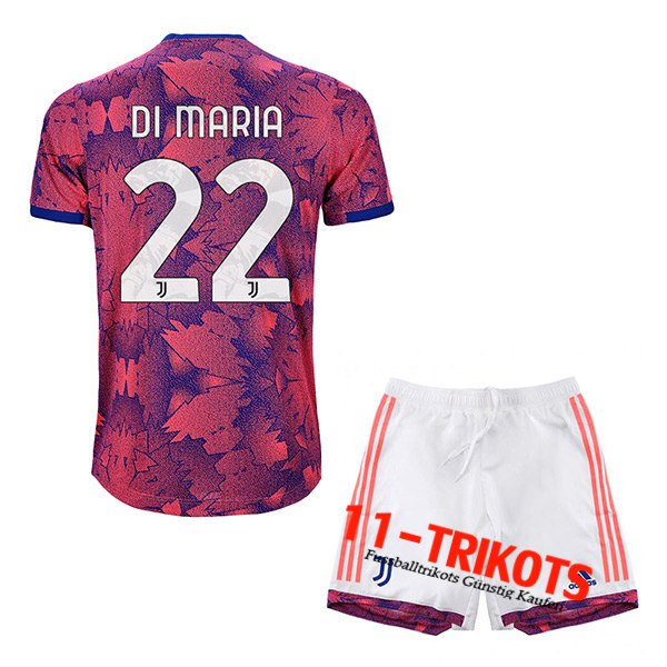 Juventus (DI MARIA #22) Kinder Third Trikot 2022/2023