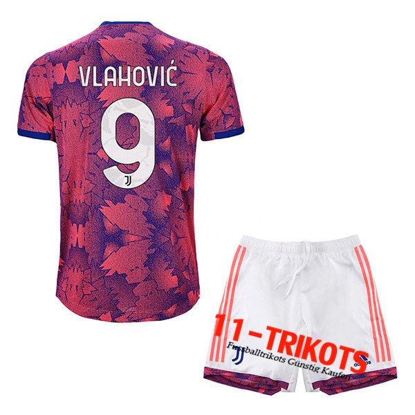 Juventus (VLAHOVIĆ #9) Kinder Third Trikot 2022/2023