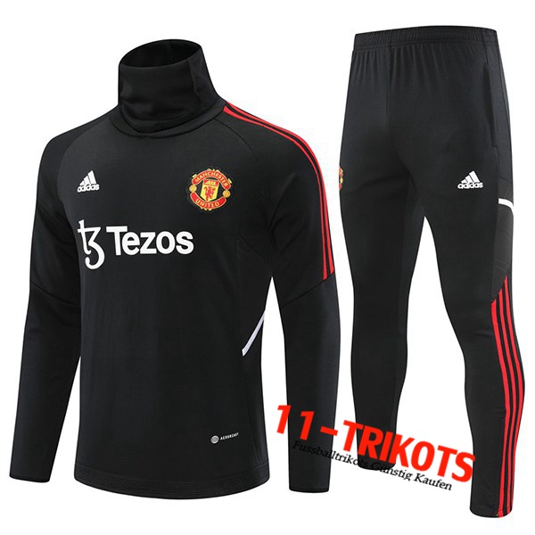 Manchester United Trainingsanzug Schwarz 2022/2023