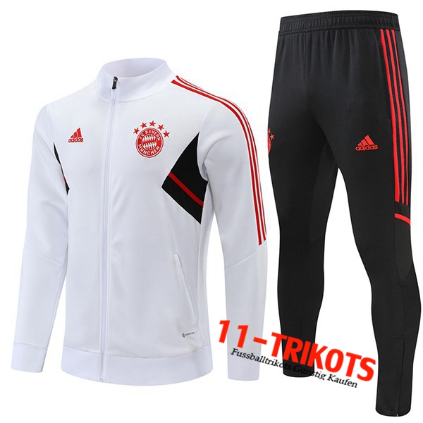 Bayern München Trainingsanzug (Jacke) Weiß 2022/2023