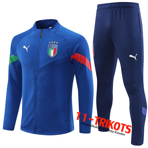 Italien Trainingsanzug (Jacke) Blau 2022/2023