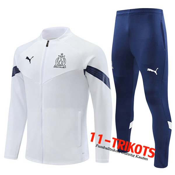 Marseille Trainingsanzug (Jacke) Weiß 2022/2023