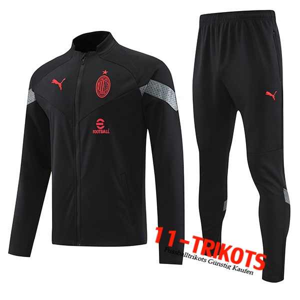 AC Milan Trainingsanzug (Jacke) Schwarz 2022/2023