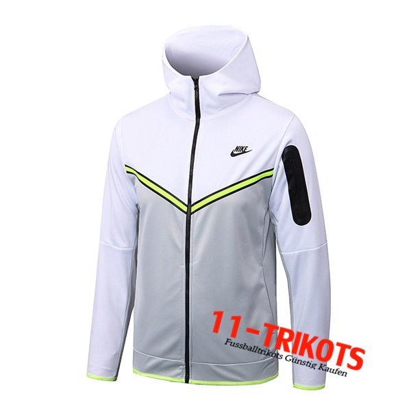 NIKE Trainingsjacke Mit Kapuze Grau/Weiß 2022/2023