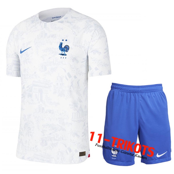 Frankreich Auswärtstrikot + Shorts 2022/2023