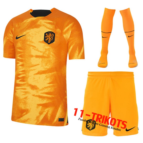 Niederlande Heimtrikot (Shorts + Socken) 2022/2023