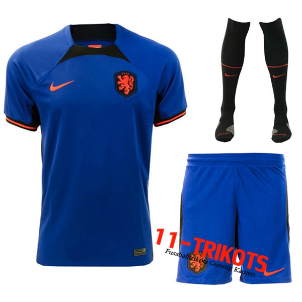 Niederlande Auswärtstrikot (Shorts + Socken) 2022/2023