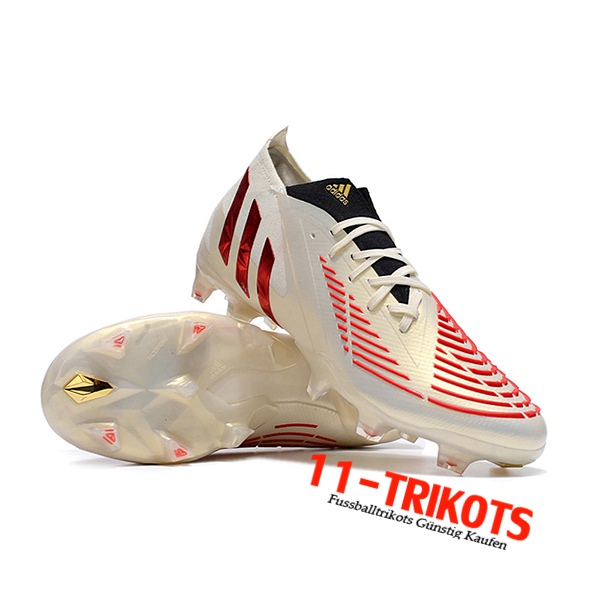 Adidas Fussballschuhe Predator Edge Geometric.1 FG Golden/Rot