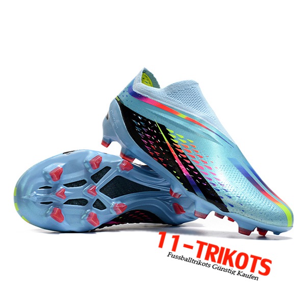 Adidas Fussballschuhe X Speedportal .1 2022 World Cup Boots FG Hellblau