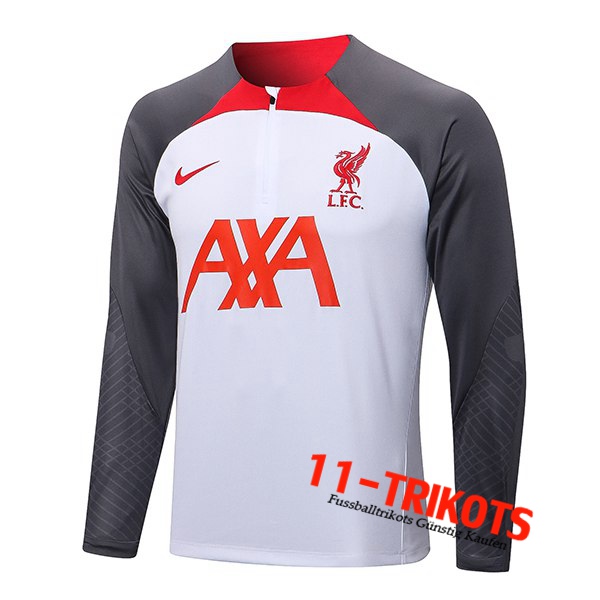 FC Liverpool Training Sweatshirt Weiß/Grau 2022/2023