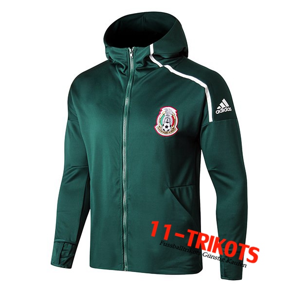Mexiko Trainingsjacke Mit Kapuze Grün 2022/2023