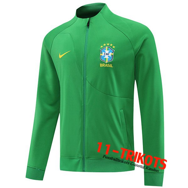 Brasilien Trainingsjacke Grün 2022/2023