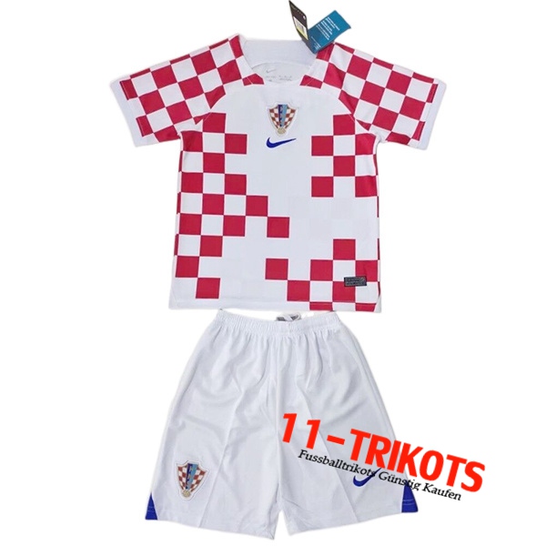 Neues Kroatien Kinder Heimtrikot 2022/2023