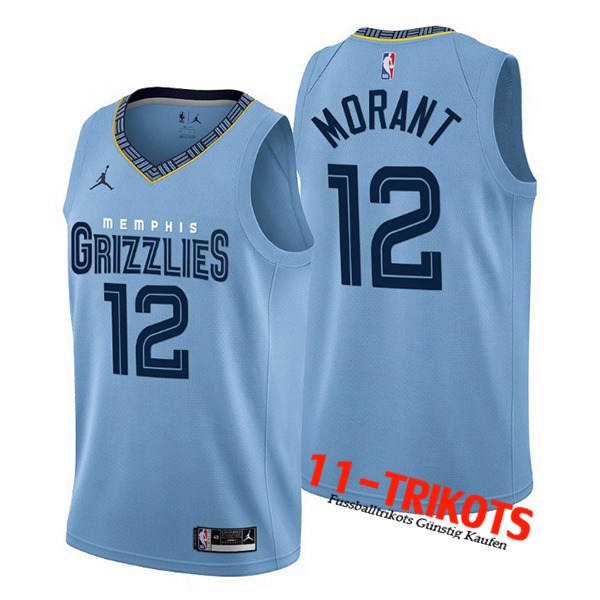 Memphis Grizzlies Trikots (MORANT #12) 2022/23 Hellblau