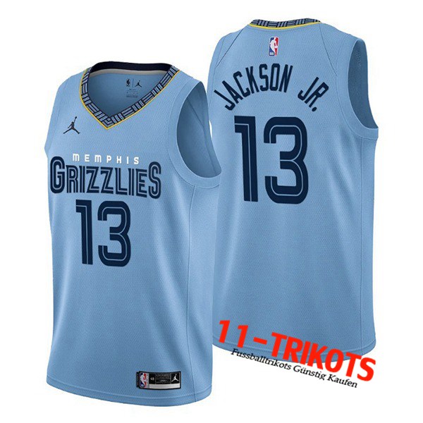 Memphis Grizzlies Trikots (JACKSON JR. #13) 2022/23 Hellblau