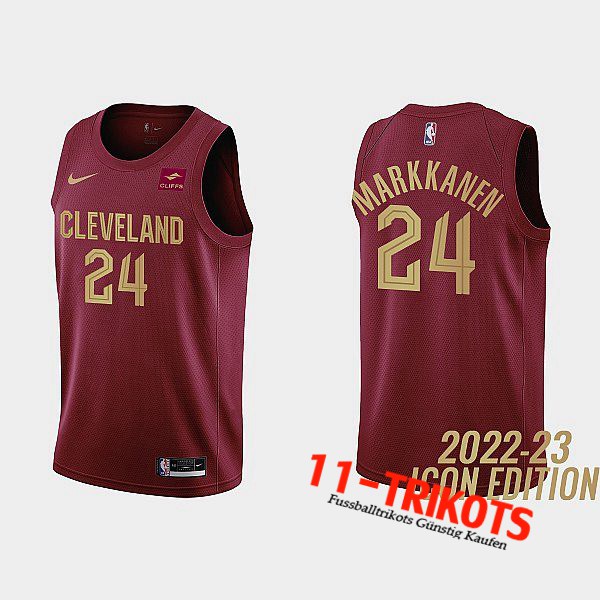 Cleveland Cavaliers Trikots (MARKKANEN #24) 2022/23 Rot Foncé