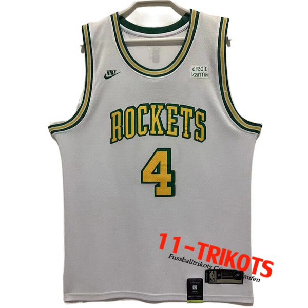 Houston Rockets Trikots (GREEN #4) 2022/23 Weiß