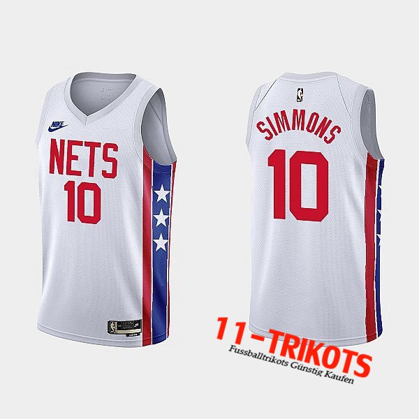 Brooklyn Nets Trikots (SIMMONS #10) 2022/23 Weiß