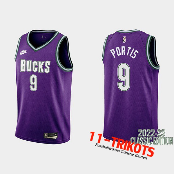 Brooklyn Nets Trikots (PORTIS #9) 2022/23 lila