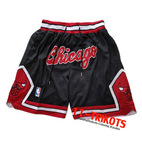 NBA Shorts Chicago Bulls Schwarz