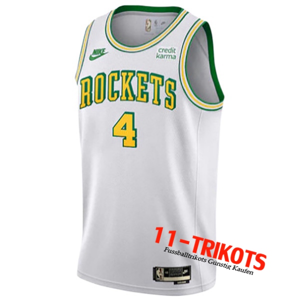 Houston Rockets Trikots (GREEN #4) 2022/23 Weiß