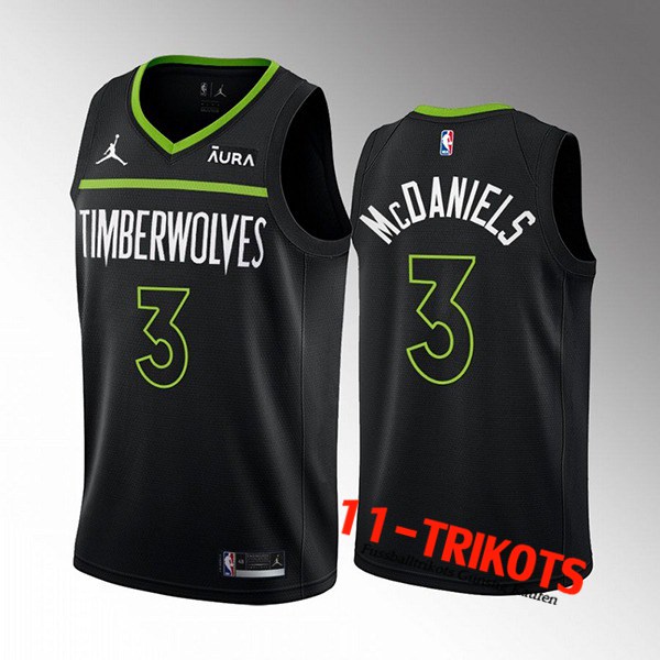 Minnesota Timberwolves Trikots (McDANIELS #3) 2022/23 Schwarz