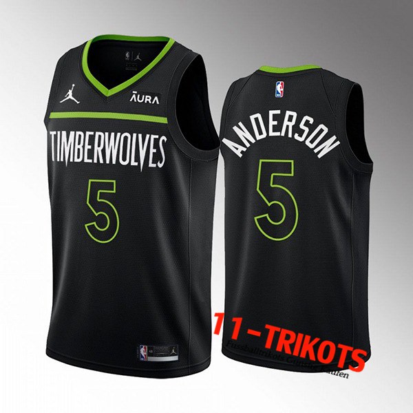 Minnesota Timberwolves Trikots (ANDERSON #5) 2022/23 Schwarz