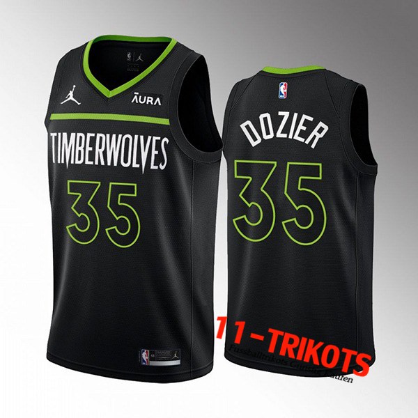 Minnesota Timberwolves Trikots (DOZIER #35) 2022/23 Schwarz