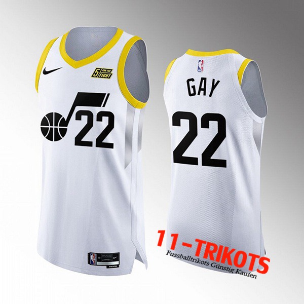 Utah Jazz Trikots (GAY #22) 2022/23 Weiß