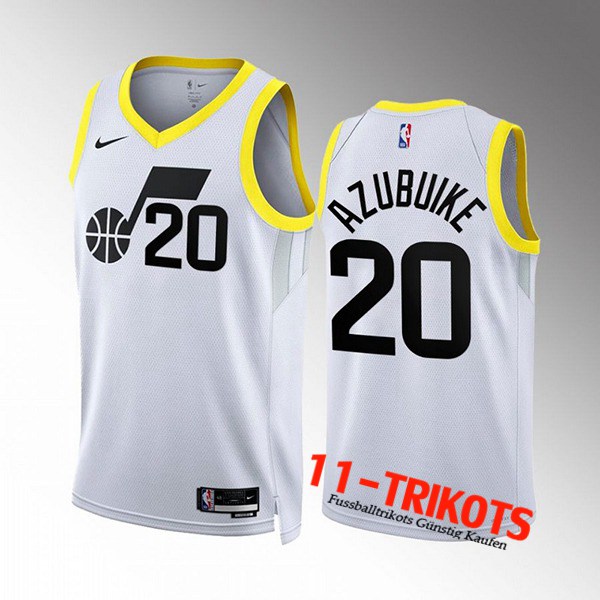 Utah Jazz Trikots (AZUBUIKE #20) 2022/23 Weiß