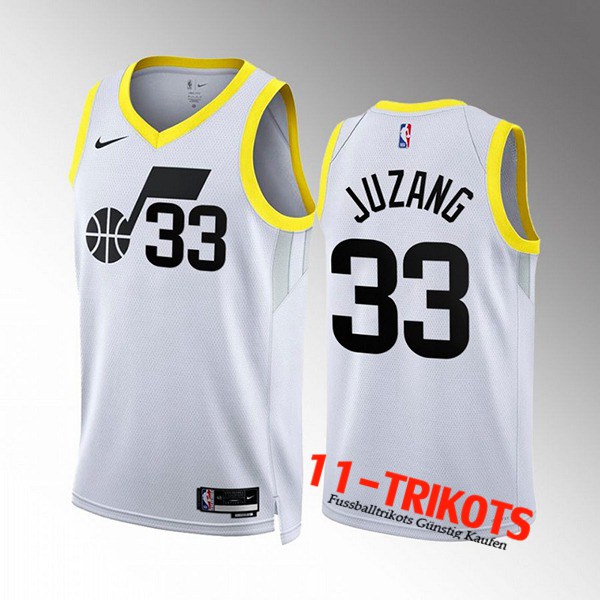 Utah Jazz Trikots (JUZANG #33) 2022/23 Weiß