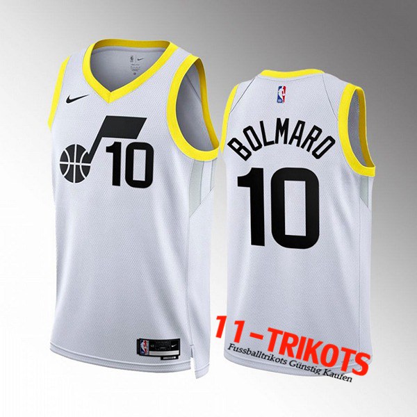 Utah Jazz Trikots (BOLMARO #10) 2022/23 Weiß