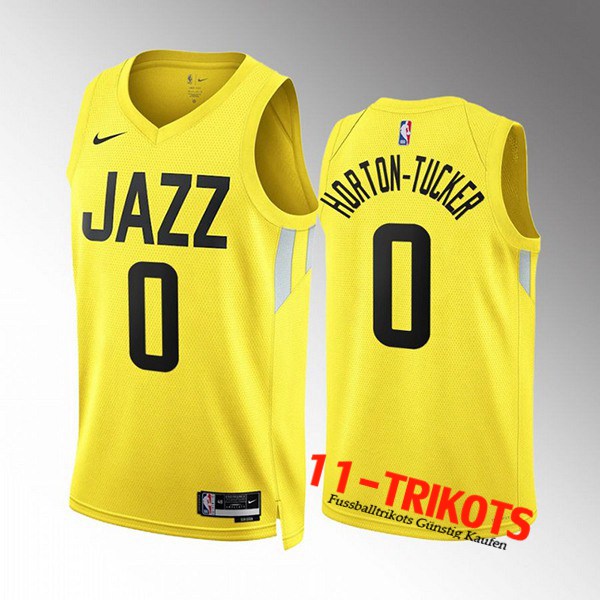 Utah Jazz Trikots (HORTON-TUCKER #0) 2022/23 Gelb