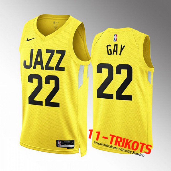 Utah Jazz Trikots (GAY #22) 2022/23 Gelb