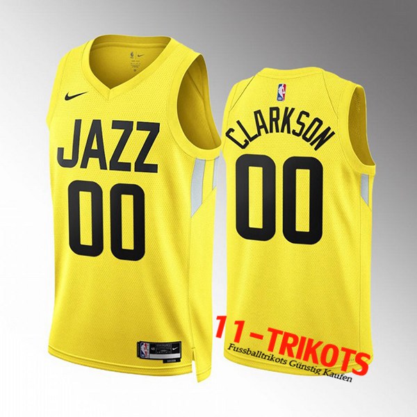 Utah Jazz Trikots (CLARKSON #00) 2022/23 Gelb