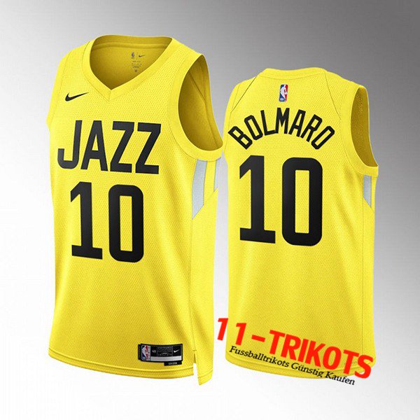 Utah Jazz Trikots (BOLMARO #10) 2022/23 Gelb