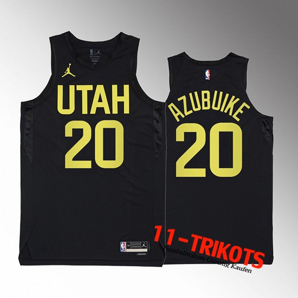 Utah Jazz Trikots (AZUBUIKE #20) 2022/23 Schwarz