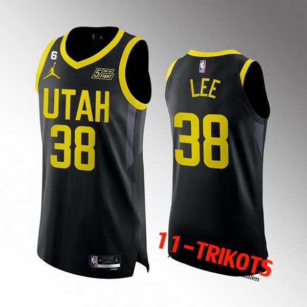 Utah Jazz Trikots (LEE #38) 2022/23 Schwarz