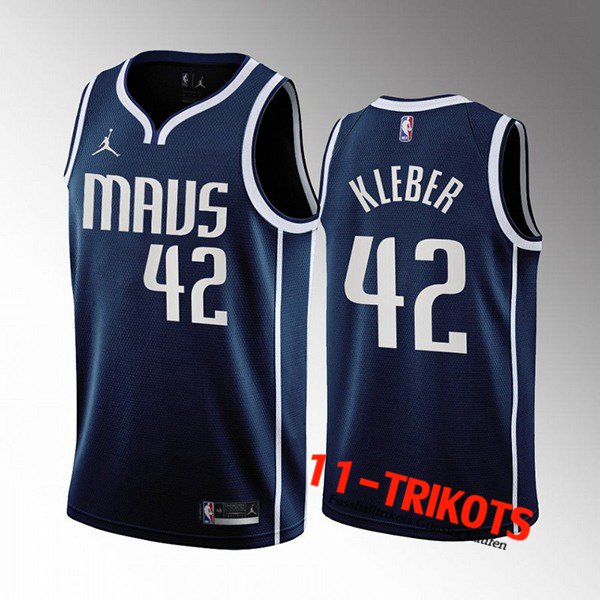 Dallas Mavericks Trikots (KLEBER #42) 2022/23 Navy blau