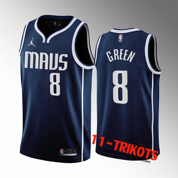 Dallas Mavericks Trikots (GREEN #8) 2022/23 Navy blau