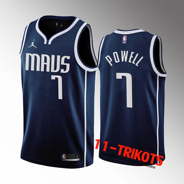 Dallas Mavericks Trikots (POWELL #7) 2022/23 Navy blau