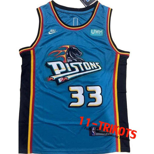 Detroit Pistons Trikots (HILL #33) 2022/23 Hellblau