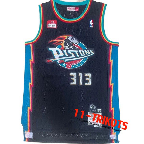 Detroit Pistons Trikots (SHADY #313) 2022/23 Schwarz