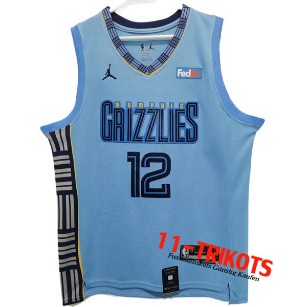 Memphis Grizzlies Trikots (MORANT #12) 2022/23 Hellblau