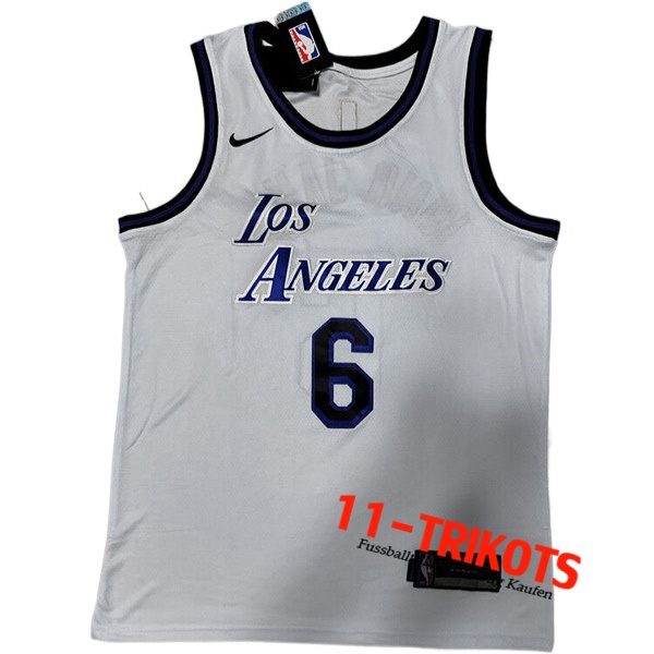 Los Angeles Lakers Trikots (KING JAMES #6) 2022/23 Weiß